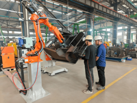 Robot de soudage industriel six axes à commande PLC, entraînement servo-électrique, protection IP54, équipement de soudage automatique haute précision pour l'automobile