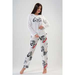 ชุดนอนแขนยาวผ้าฟลีซสำหรับผู้หญิง คอกลม มีกระเป๋าทรงรี สามารถสกรีนโลโก้ได้ เอวยางยืด ใส่สบาย ระบายอากาศได้ดี - Product Image 5