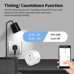 Enchufe inteligente 10A Tuya Zigbee, enchufe de EE. UU. Para Hub Gateway <span class=keywords><strong>Smart</strong></span> Home, aplicación remota inalámbrica, funciona con Alexa Google Home - Product Image 2