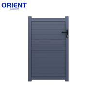 Puerta Automática Moderna de Aleación de Aluminio con Control Remoto, Puerta Corredera y Abatible para Entrada de Vehículos, Valla para Propiedades, Puerta de Entrada de Aluminio