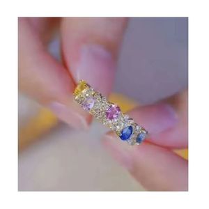 Anillo de Joyería Fina Xinfly con Zafiro de 1.05ct y Diamante de 0.30ct, Clásico con Incrustaciones de Oro, para Compromiso o Fiesta - Product Image 1