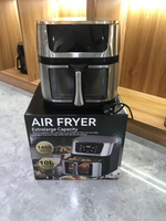 Friteuse à air intelligente mécanique haut de gamme noire et argentée 15L pour familles, de la marque Cosori, vente en gros