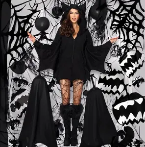 2023 Kinderen Volwassen Zwart Kwaad Vampier Bat Kleding Catsuit Meisje Vrouwen Vampier Kleding Kids Devil Halloween Kostuum Cosplay