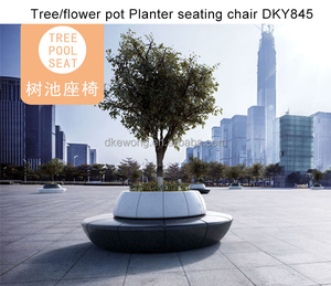 Y849 Fiberglass Decorative Artistic Planter Bench Modern Art <b>Tree</b> Seating for Public Parks Community Gardens School & Library - Product Image 3