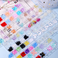Grosir Aksesoris Kuku 3D Merek YUCAGCI, Hiasan Aurora, Pita, Bunga Resin, Hati, Kerang, Boneka Beruang, Model YUCAGCI