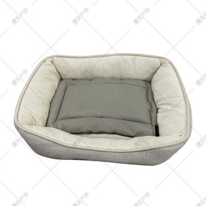 Heated Pet Seat <b>Cushion</b> <b>Small</b> Khaki Fabric Adjustable Temperature Warm Mat For Cat Autumn Winter Use - Product Image 2