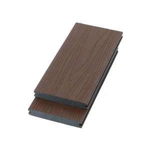 <span class=keywords><strong>EcoHome</strong></span> Revêtement de terrasse en WPC écologique - Ignifuge, à emboîtement double, pour parcs, piscines, jardins |   Design moderne en grain de bois 3D - Product Image 5