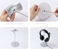 Support de Présentation Détachable en Métal pour Casque de Bureau, Support de Présentation pour Casque Gaming Circum-auriculaire, Personnalisable en Usine, Montage Facile