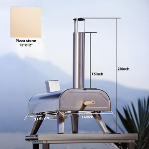 Four à pizza au pellets moderne de 12 pouces, chauffage rapide, pieds pliables, saveur authentique du <span class=keywords><strong>bois</strong></span>, résultats professionnels pour le jardin - Product Image 5