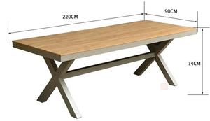 Conjunto de Mesa y Sillas para Restaurante, Muebles Modernos de Patio para Hotel, Mesa y Sillas de Comedor de Aluminio para Exteriores - Product Image 6