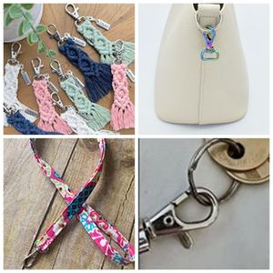 EWANG Vente en gros Mousqueton pivotant en alliage de zinc avec anneaux porte-clés - Product Image 6