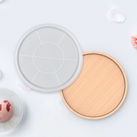 Zelfgemaakte Diy Dessert Opbergdoos Rond Fruitbakje Siliconen Epoxyhars Mallen Lade Voor Epoxyhars Behuizing Ambacht