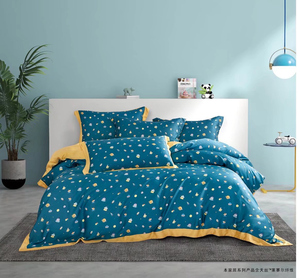 Parure de <span class=keywords><strong>lit</strong></span> en tissu tencel 100%, ensemble de literie avec motifs imprimés personnalisés, housse de <span class=keywords><strong>couette</strong></span> - Product Image 5