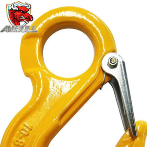 Ambull giả mạo mạ kẽm nâng cần cẩu móc lớn mở móc G80 mắt loại trượt móc với chốt an toàn - Product Image 3