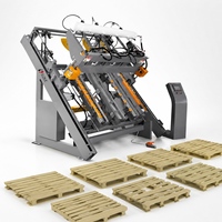Machine à clouer les palettes en bois avec automatisation avancée, opération multi-bras et contrôle intégré pour usage industriel