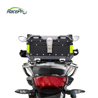 Boîte supérieure étanche en alliage d'aluminium RACEPRO 22L 26L 28L 35L 39L 45L 55L 65L 85L 100L Boîte à bagages de moto Boîte supérieure de moto