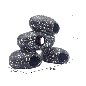 <span class=keywords><strong>Aquarium</strong></span> Steen Verbergen Decoratie Hars Cichliden Rock Decor Realistische Betta Hideout Onderdak Cave Fish Tank Ornament - Product Image 4