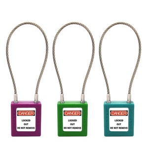 Proveedor de China, gran oferta, <span class=keywords><strong>candado</strong></span> de seguridad de bloqueo de longitud de Cable ajustable personalizado con llaves - Product Image 1