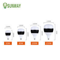 Ampoule led haute puissance, e27, 40, 50, 80, 100, 120, 150 watt, lampe, pour bureau, entrepôt, usine, atelier