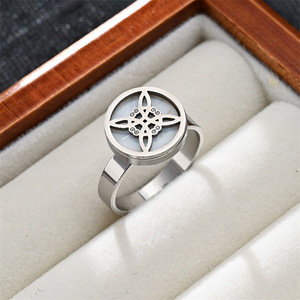Wasserdichter und anlaufgeschützter Schmuck, Hexenring, Gothic-Ringe, Vintage-Schmuck, Herrenmode-Accessoires - Product Image 4
