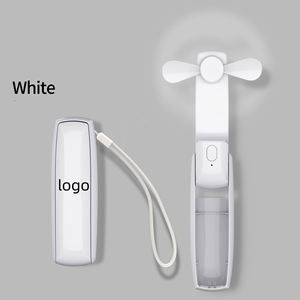 พัดลมมือถือ 3 in 1 พัดลมพับได้ พัดลมพกพาแบบชาร์จ USB พร้อมพาวเวอร์แบงค์ - Product Image 1