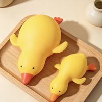 Nouvelle Tendance : Balle de Jouet Géante Anti-Stress en Forme de Canard pour Enfants, à Rebond Lent, Créative, à Presser, en Pâte à Modeler