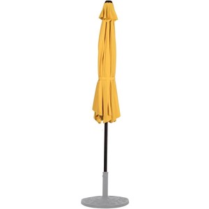 Parapluies de jardin <span class=keywords><strong>Parasol</strong></span> 2.7m(9ft) Jardin <span class=keywords><strong>Balcon</strong></span> <span class=keywords><strong>Demi</strong></span> Parapluie Semi-Circulaire avec Manivelle, pare-soleil Semi-Circulaire - Product Image 3