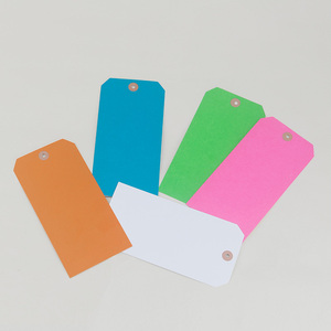 Manila Có Dây Thẻ Vận Chuyển Tùy Chỉnh Đầy Màu Sắc In Gia Cố Kraft Giấy Manila Lỗ Gắn Thẻ Vận Chuyển Với Chuỗi - Product Image 2