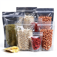 Clear Food Grade Stand up Pouch with Zipper High Transparency for Baby Food Beans Nuts Grains