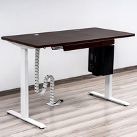 Bureau en métal réglable en hauteur électrique personnalisé avec un design moderne, bureau ergonomique pour travailler debout, pour la maison ou le bureau