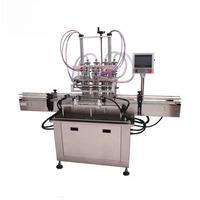 Machine de remplissage horizontale automatique à 4 buses pour produits chimiques quotidiens (shampoing, liquides visqueux) avec ruban adhésif de 2 m – Prix départ usine