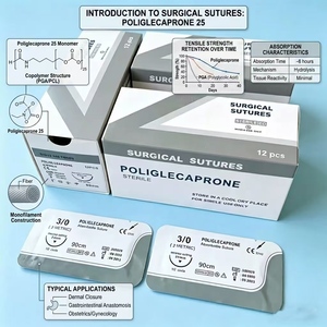 Suturas Monofilamento Absorbibles Sintéticas de Poliglecaprona 25 a <span class=keywords><strong>Precio</strong></span> de Mayoreo - Alta Resistencia a la Tensión Inicial, Uso Veterinario, Certificación CE - Product Image 6