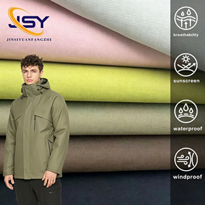 Tela de poliéster ecológica Stormer (180 GSM) en stock, material compuesto estructurado 3 en 1 para bolsas de montañismo para niñas - Product Image 1