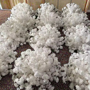 Centrotavola con Sfera di Fiori di Ciliegio Bianchi in Seta, Dimensioni Personalizzabili, per Decorazioni di Matrimoni, Eventi e Feste - Product Image 1