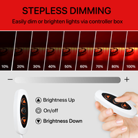 Nouvelle bande LED COB 2M flexible mince haute densité 1 an de garantie rouge 5V USB commutateur contrôle Led bande lumineuse avec peut être collé