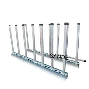 Galvanized slab rack with safety extra steel on the post export to Australia glazed slab stone display racks