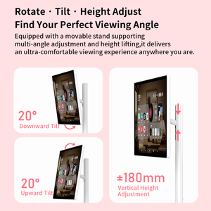 จอแสดงผล LCD อัจฉริยะแนวตั้งขนาด 32 นิ้ว พร้อมหน้าจอแบบอินเทอร์แอคทีฟฉายภาพไร้สาย รองรับการใช้งานดิจิทัลไซเนจ - Product Image 4