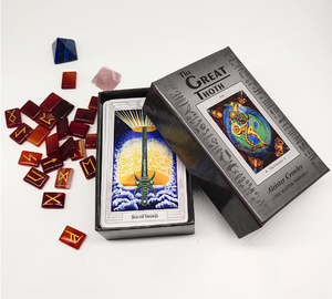 YY bộ bài tarot THOTH Aleister Crowley 80 lá cao cấp bói toán phiên bản Mỹ hộp quà màu - Product Image 2