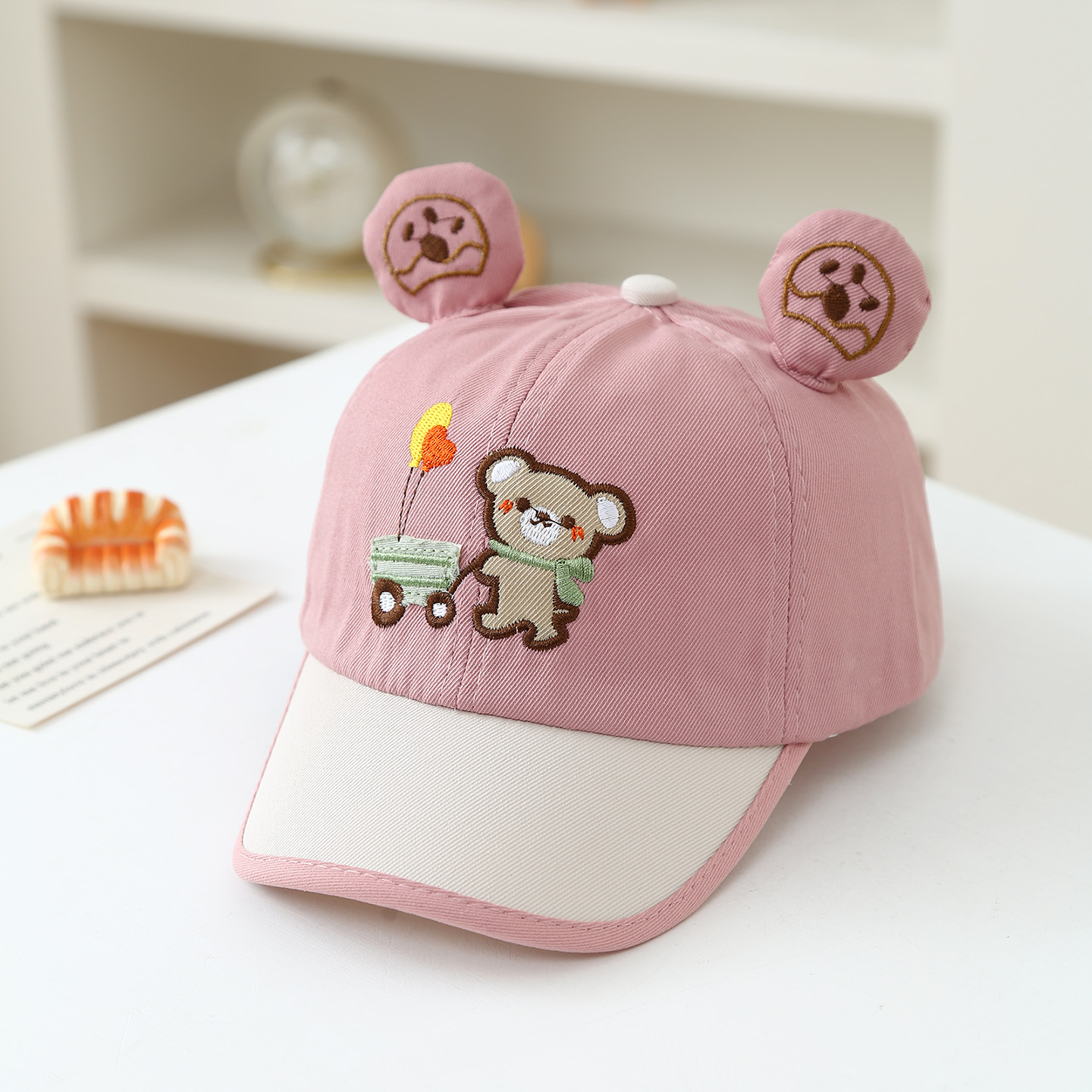 Oso de carrito - Rosa