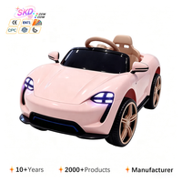 Nouvelle Voiture Électrique Sportive en Plastique pour Enfants, Quatre Roues, Télécommandée, Musique et Lumières, Capacité de Conduite Autonome, pour Enfants de 1 à 6 Ans