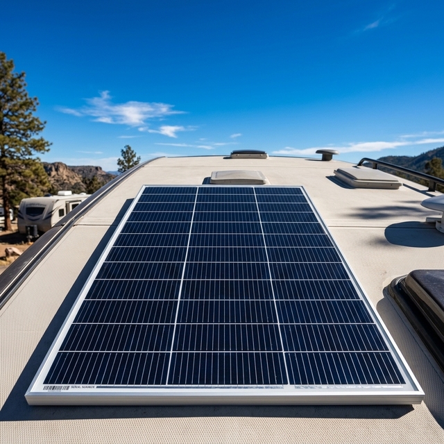 OEM Accepted 120 Watt N-Type Rigid Solar Panel 12V Mono PV Module Off-Grid Solar Power Charger Caravan Motorhome Boat Shed