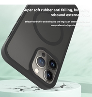 Casing Ponsel Transparan Mewah dengan Cincin Magnetik, Sensasi Kulit untuk iPhone 13 Pro Max, Pelindung Ponsel Kustom