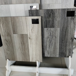 Échantillons de grandes briques 14 PCS blancs durables à 2 rangées d'étagères de présentation de sols en bois imperméables à l'eau - Product Image 5