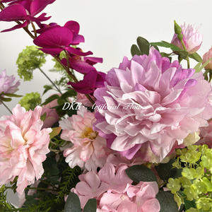 Centre de table élégant, boule de fleurs roses pour la décoration de mariage, centre de table de mariage, fleurs artificielles - Product Image 5