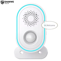 Tuya Smart WiFi Bel Pintu Selamat Datang Sensor Gerak PIR Alarm Anti Maling Aplikasi Seluler Remote Control Bel Pintu Keamanan