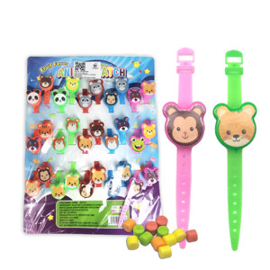 China nuevo tatuaje sorpresa fruta favor <span class=keywords><strong>dulces</strong></span> juguetes dulce pequeño reloj de plástico juguete caramelo niños Juguetes de caramelo - Product Image 1
