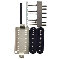 Diskon suku cadang pickup gitar DIY Alnico 5 nikel baseplate kit Pickup gitar humbucker