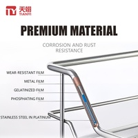 Organizador de Cocina de Acero Inoxidable de Alta Calidad TIANYI, Cesta Esquinera Multifuncional Extraíble, Estante de Almacenamiento para Gabinete
