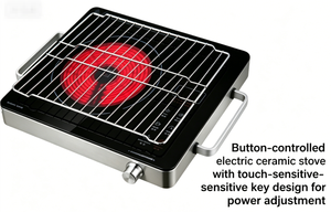 Vente Flash : Plaque de cuisson infrarouge 1800W <span class=keywords><strong>avec</strong></span> grille, contrôle tactile 220V, en stock, prix de gros pour les acheteurs en gros - Product Image 4