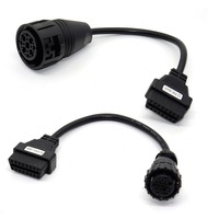 Cable de Diagnóstico OBD2 para Camiones, Juego de 8 Piezas, Color Negro, para Camiones y Automóviles, con 1 Año de Garantía